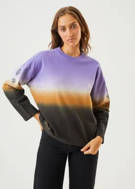 AFENDS Womens Fixative - Crew Neck Jumper - Plum