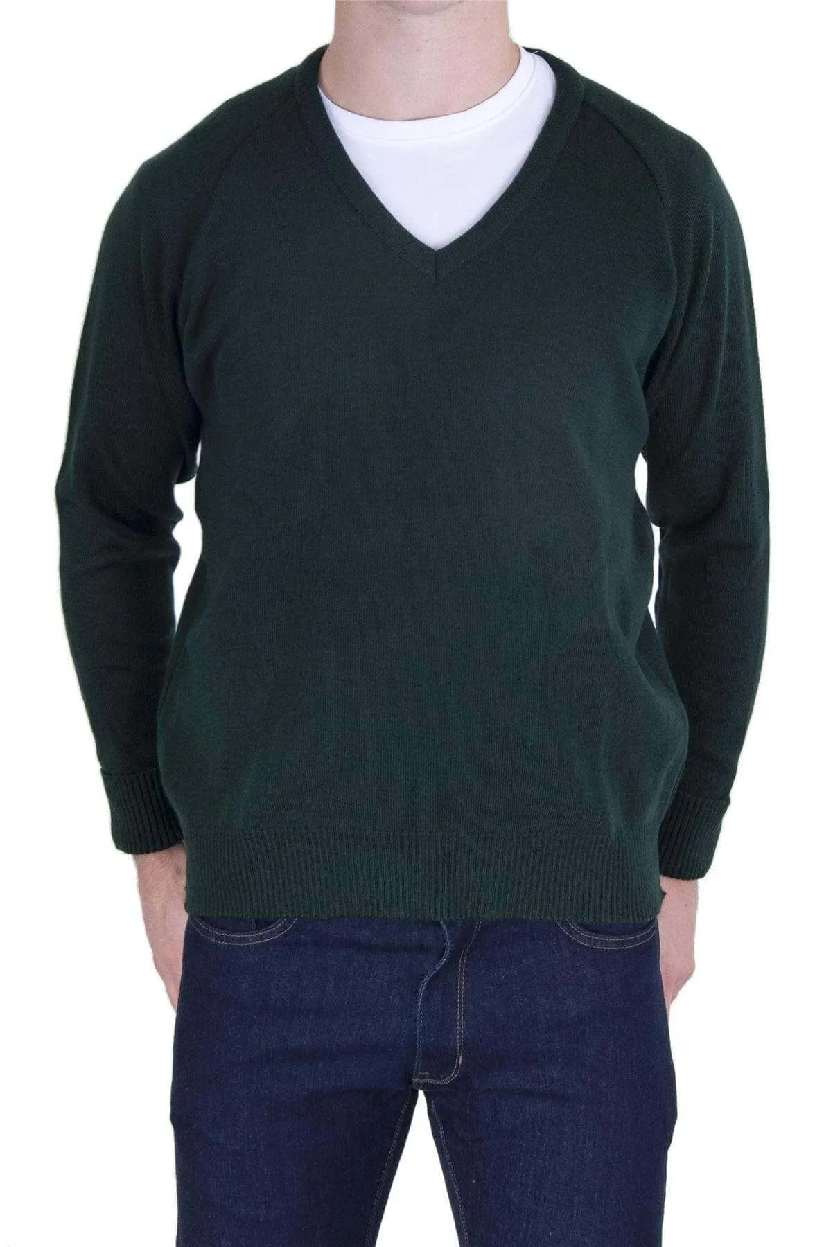 Balmoral Men V-Neck Raglan Soft Touch Jumper