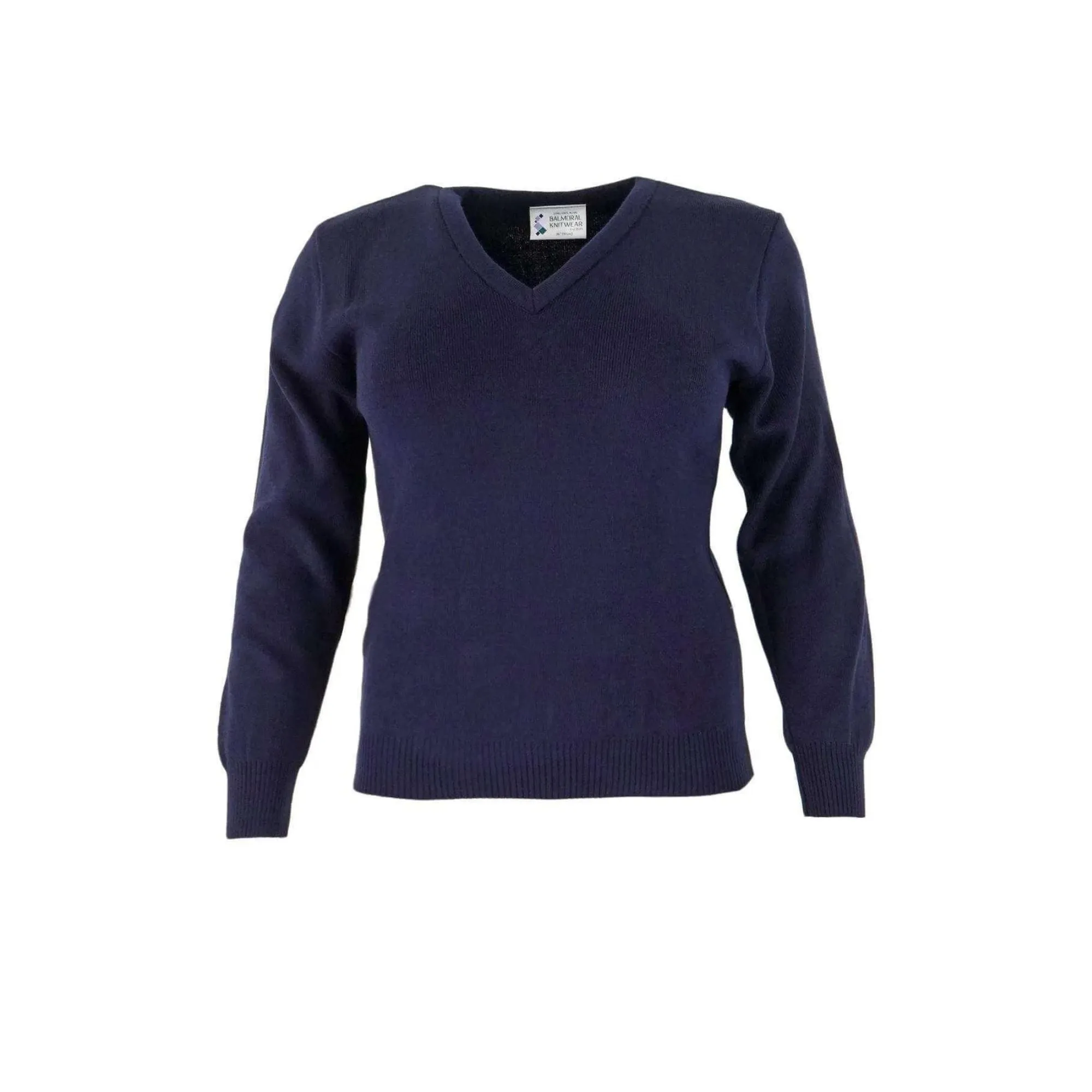 Balmoral Women V-Neck Soft Touch Long Sleeve Classic Jumper