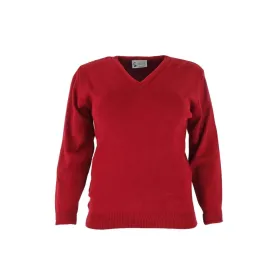 Balmoral Women V-Neck Soft Touch Long Sleeve Classic Jumper