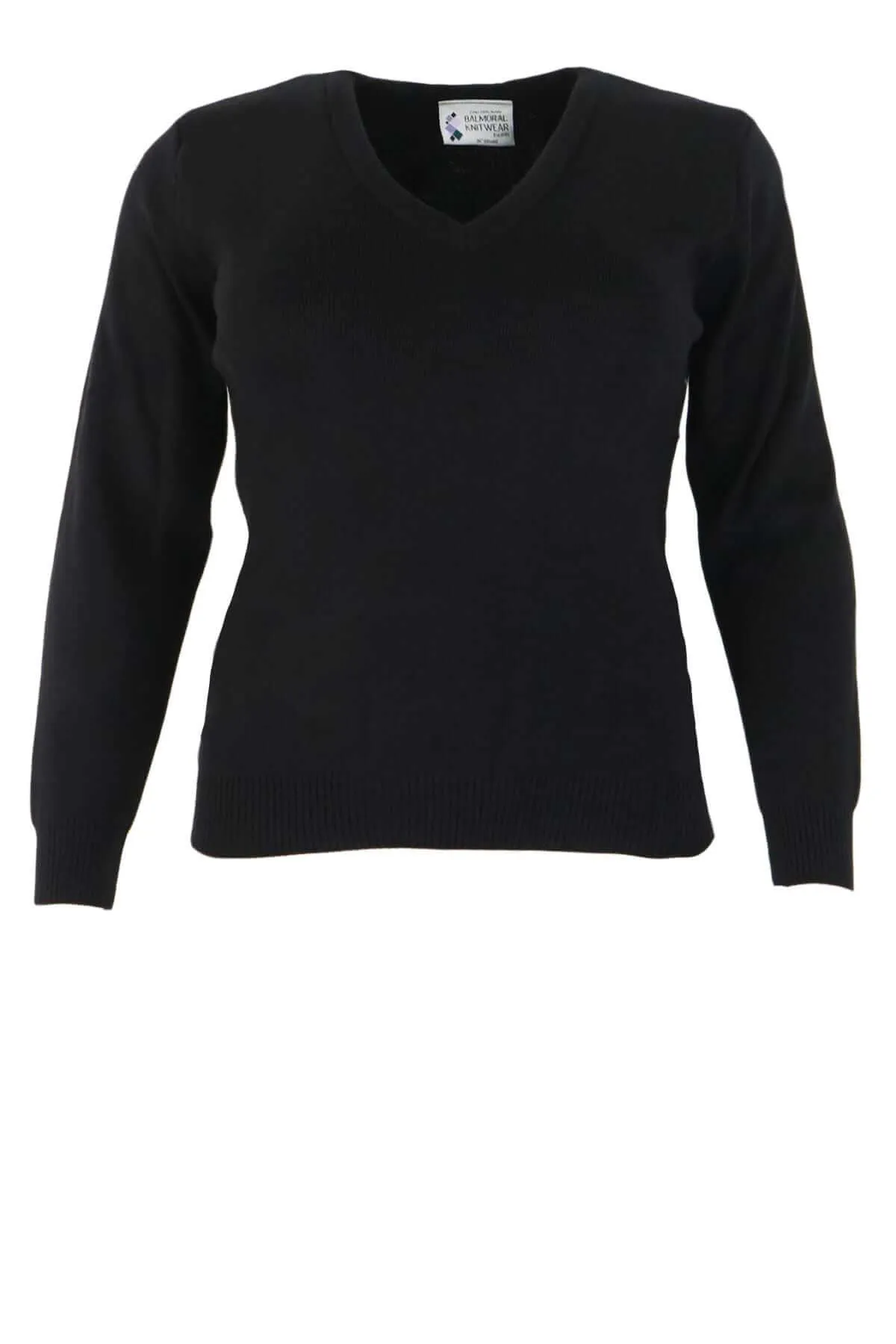 Balmoral Women V-Neck Soft Touch Long Sleeve Classic Jumper