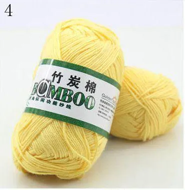 Bamboo Cotton Hand Woven Yarn Ball - Natural and Eco-Friendly - Various Colors - Ideal for Knitting and Crocheting