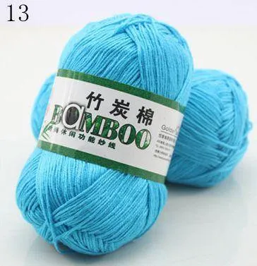 Bamboo Cotton Hand Woven Yarn Ball - Natural and Eco-Friendly - Various Colors - Ideal for Knitting and Crocheting