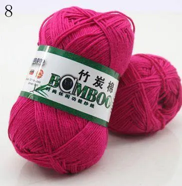 Bamboo Cotton Hand Woven Yarn Ball - Natural and Eco-Friendly - Various Colors - Ideal for Knitting and Crocheting