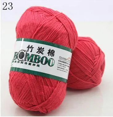 Bamboo Cotton Hand Woven Yarn Ball - Natural and Eco-Friendly - Various Colors - Ideal for Knitting and Crocheting