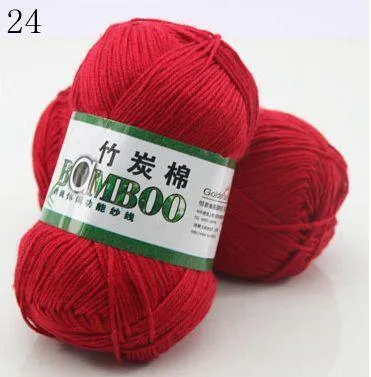 Bamboo Cotton Hand Woven Yarn Ball - Natural and Eco-Friendly - Various Colors - Ideal for Knitting and Crocheting