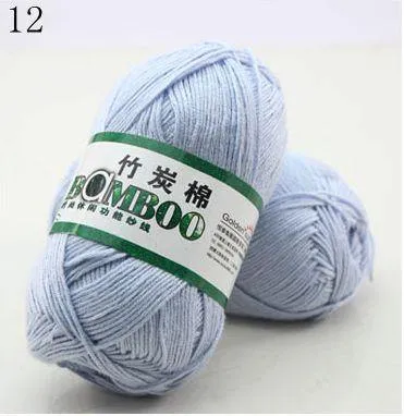 Bamboo Cotton Hand Woven Yarn Ball - Natural and Eco-Friendly - Various Colors - Ideal for Knitting and Crocheting