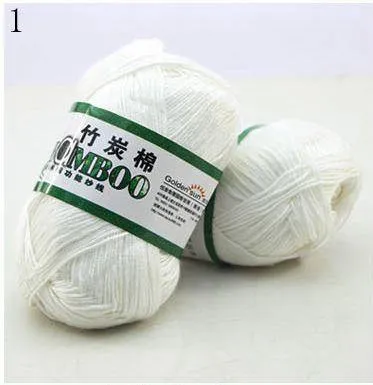 Bamboo Cotton Hand Woven Yarn Ball - Natural and Eco-Friendly - Various Colors - Ideal for Knitting and Crocheting