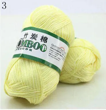 Bamboo Cotton Hand Woven Yarn Ball - Natural and Eco-Friendly - Various Colors - Ideal for Knitting and Crocheting