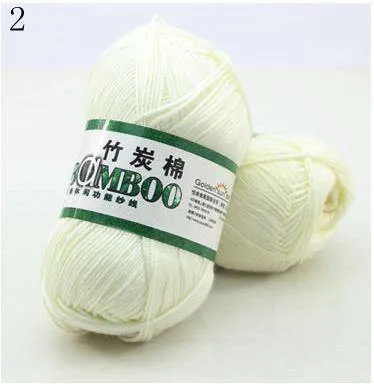 Bamboo Cotton Hand Woven Yarn Ball - Natural and Eco-Friendly - Various Colors - Ideal for Knitting and Crocheting