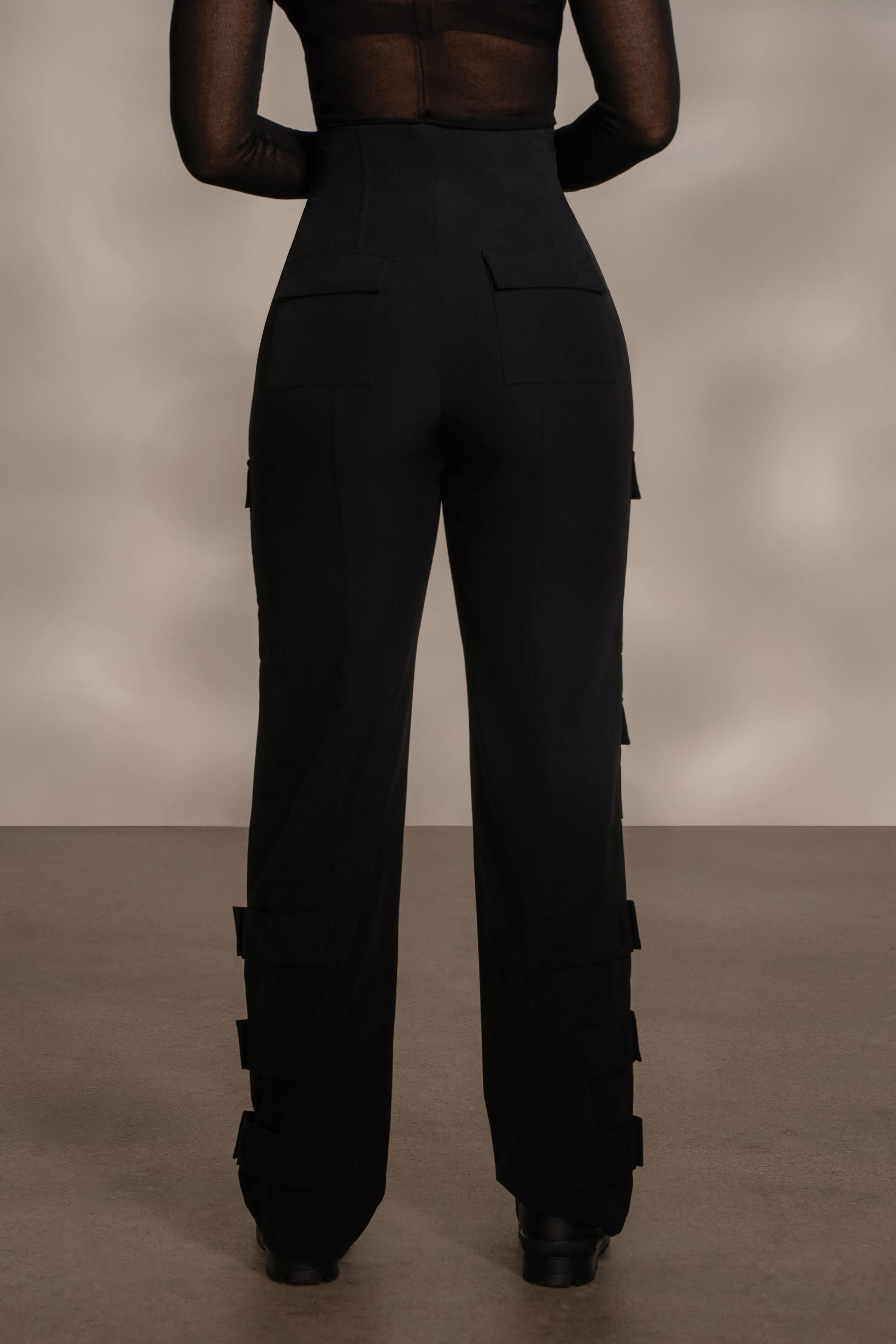 Black Nyah Nylon Utility Pants