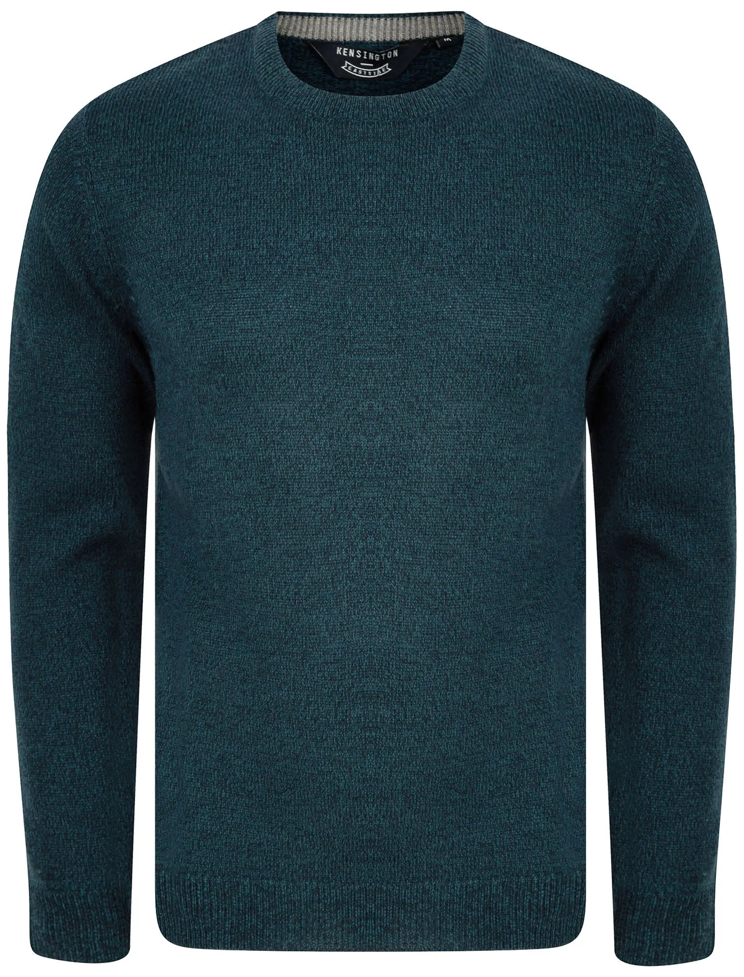 Bozo Marled Crew Neck Jumper In Blue Twist - Kensington Eastside