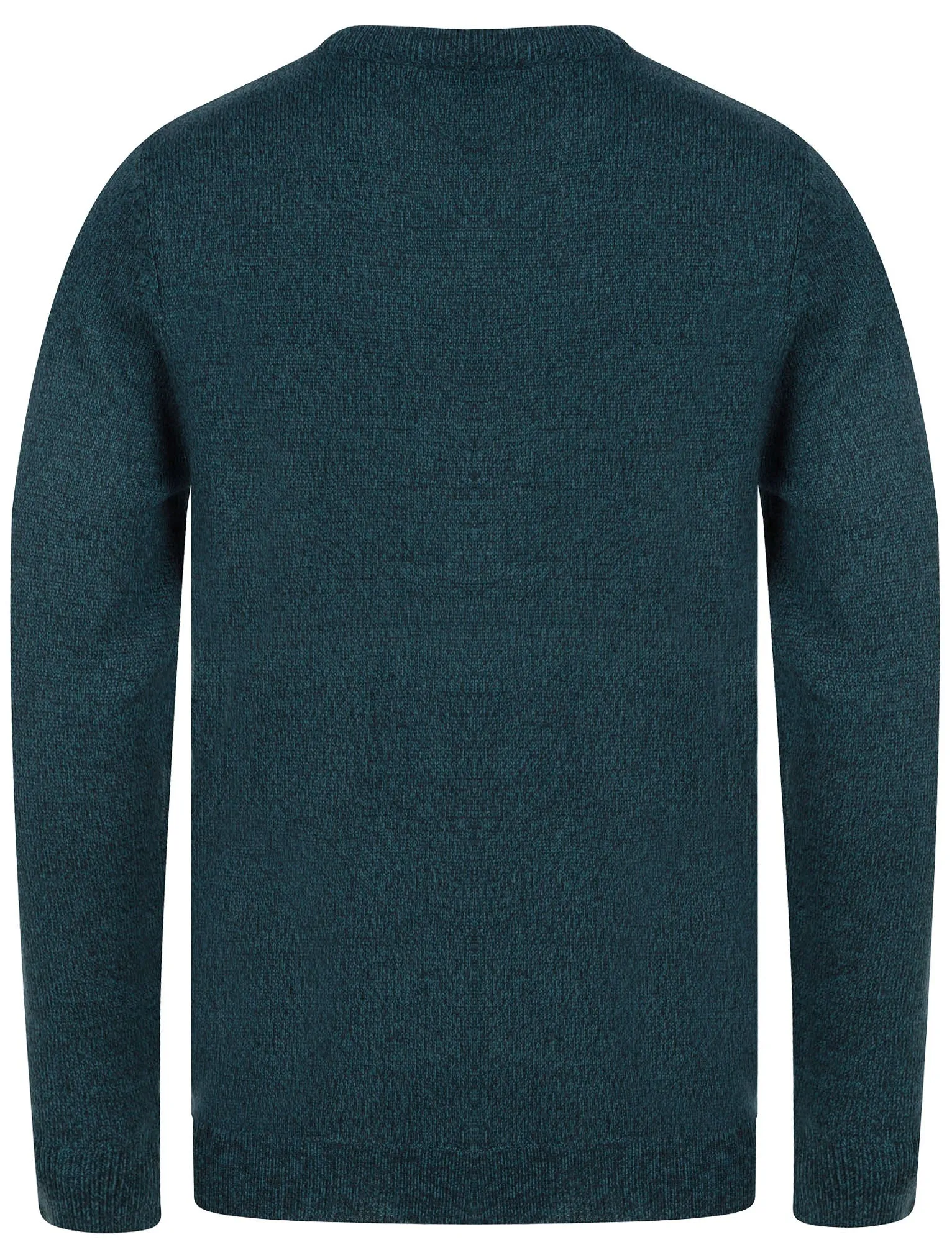 Bozo Marled Crew Neck Jumper In Blue Twist - Kensington Eastside