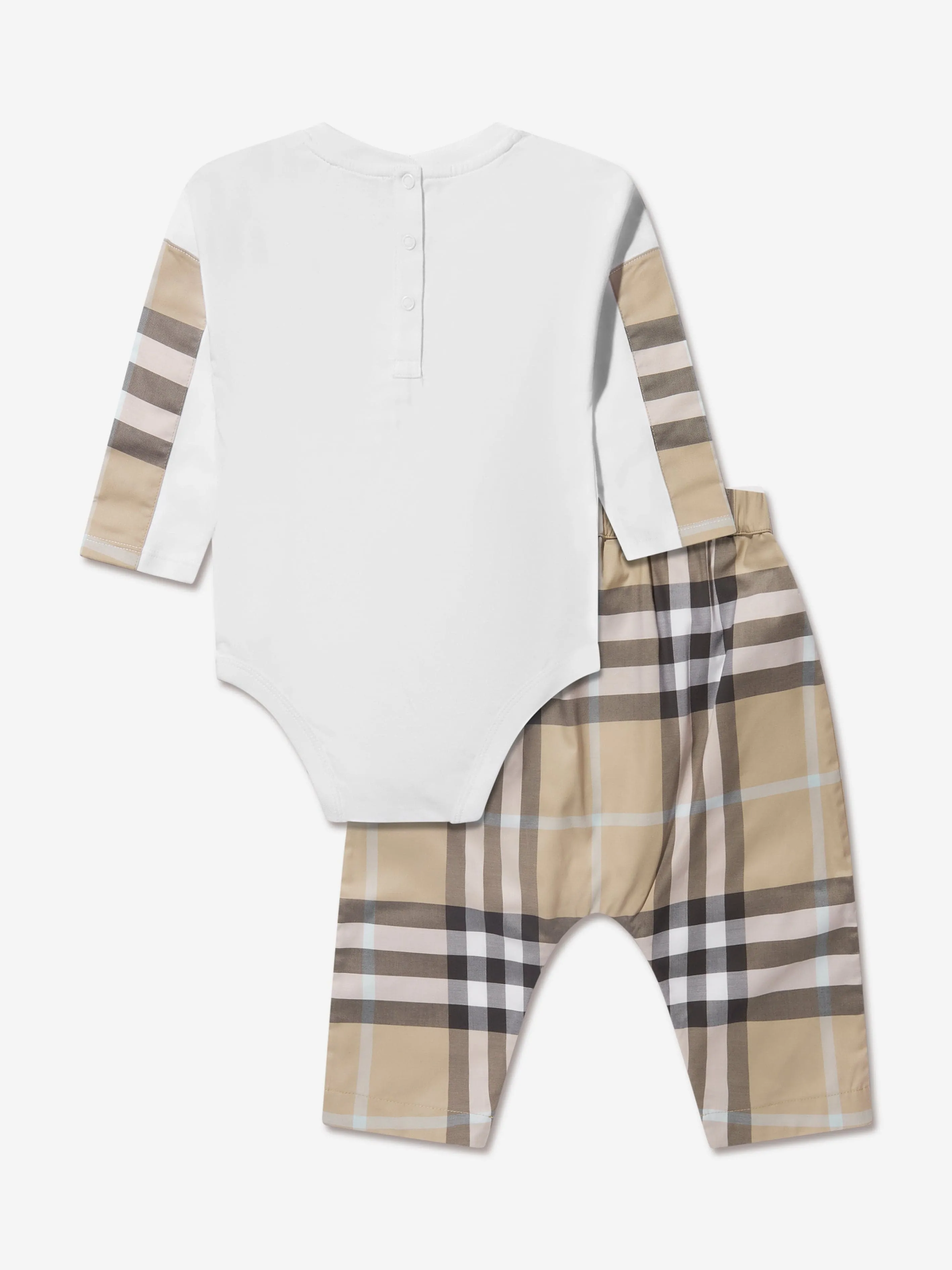 Burberry Baby Piero Bodysuit And Trousers Set