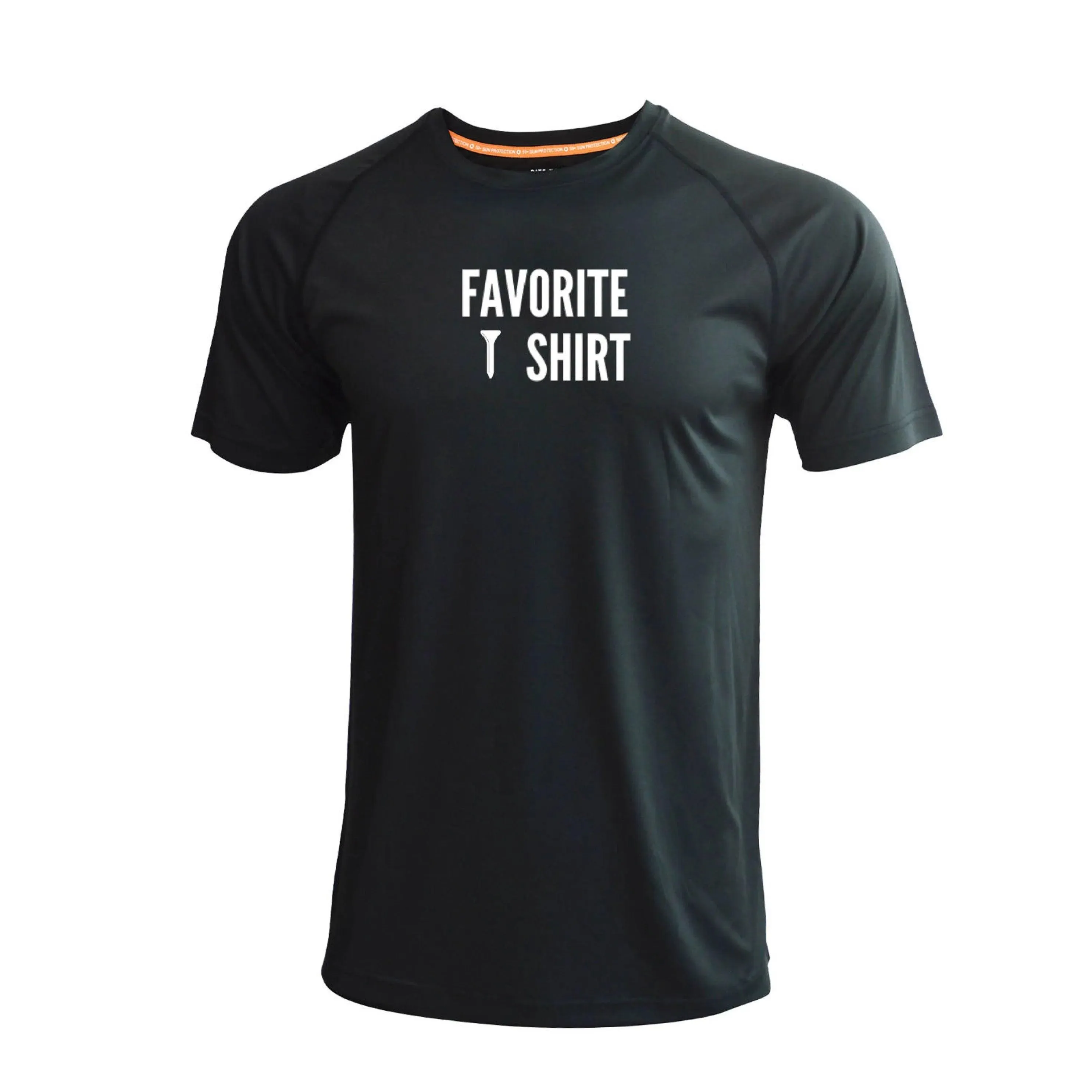 CoreFit Athletic Tee - Breathable Polyester, SPF 50 Protection