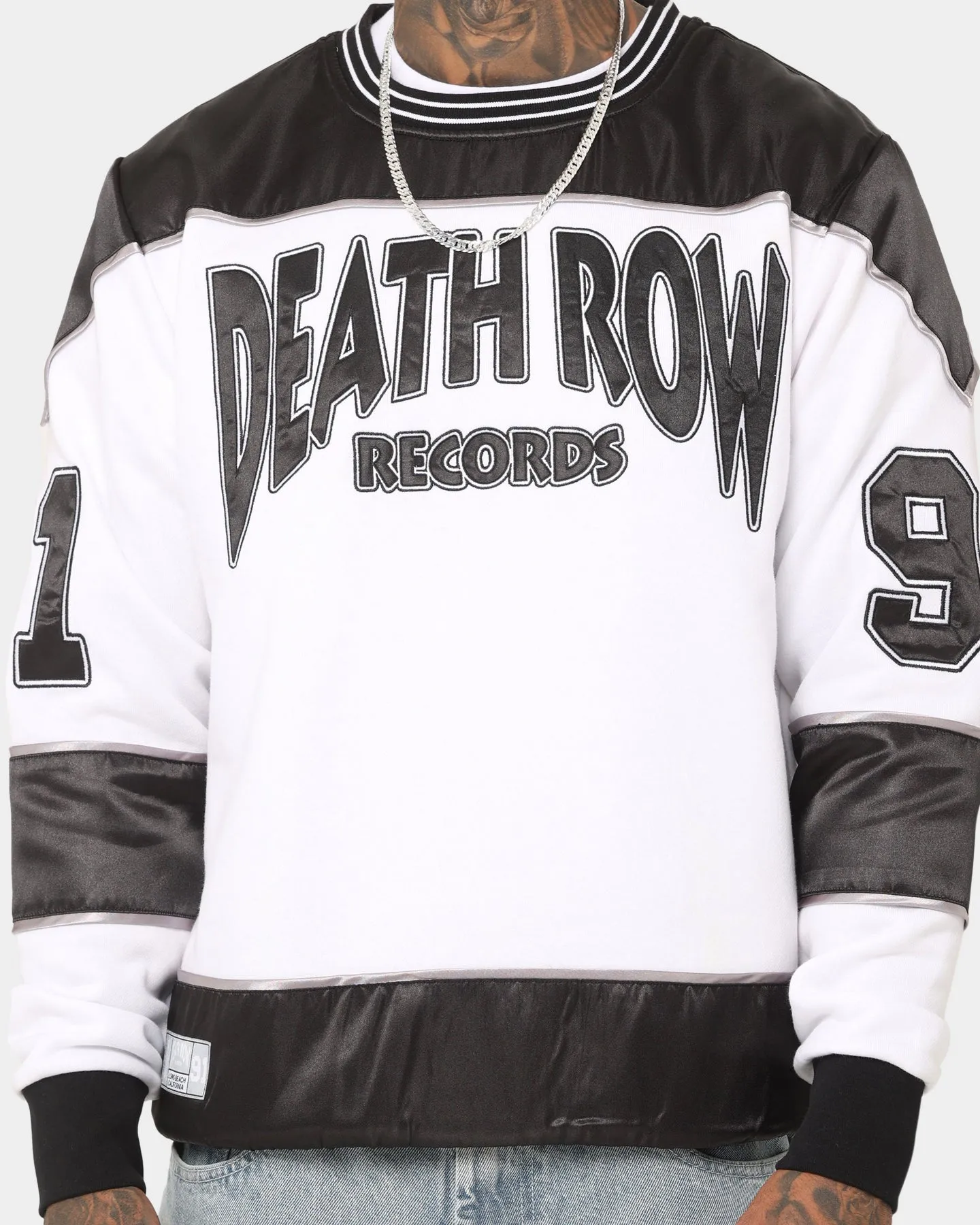 Deathrow Records LA Style Crewneck Black/White