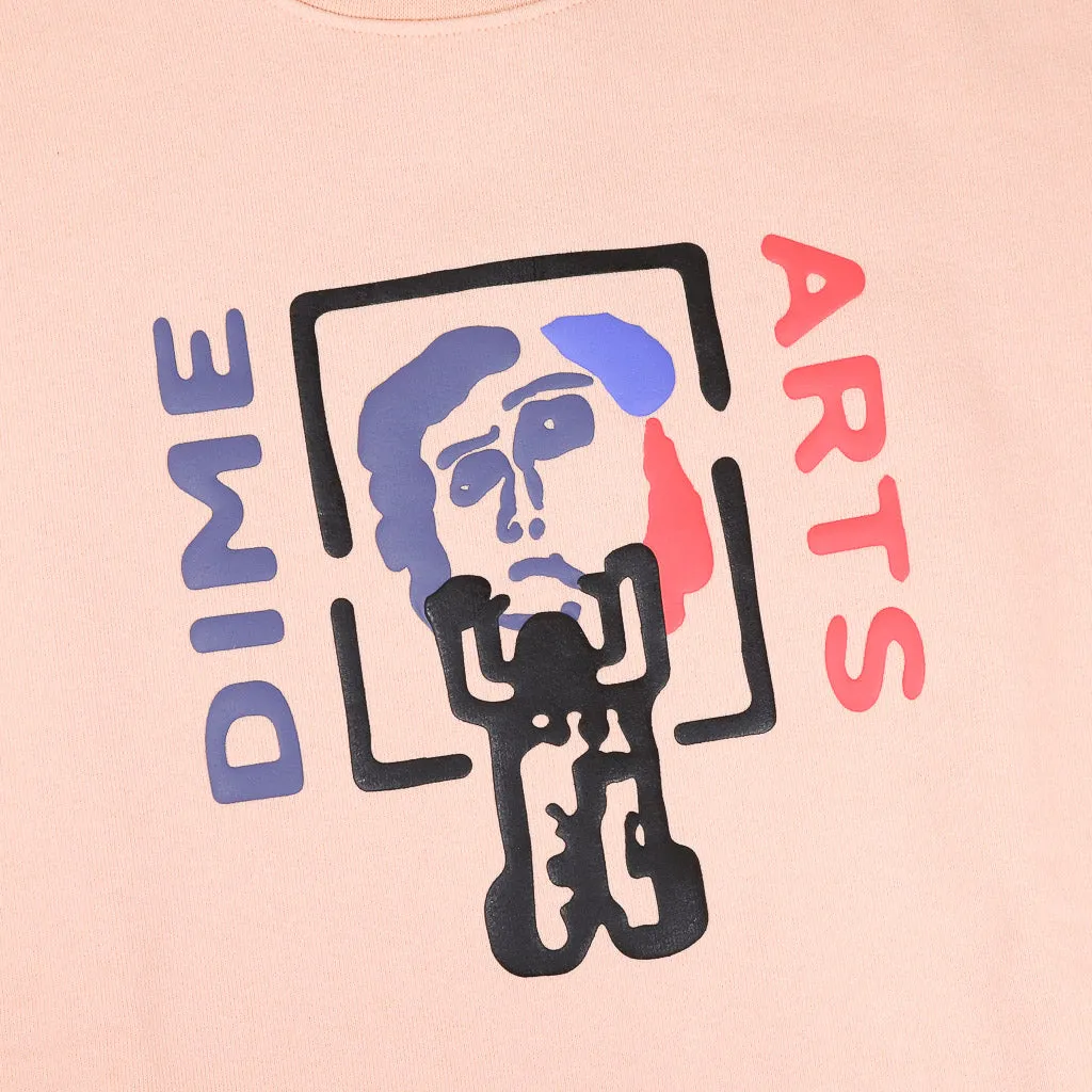 Dime MTL - Dimearts Crewneck Sweatshirt - Light Salmon