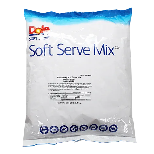 Dole Soft Serve Mix - Raspberry - Bag (4.4 lbs)