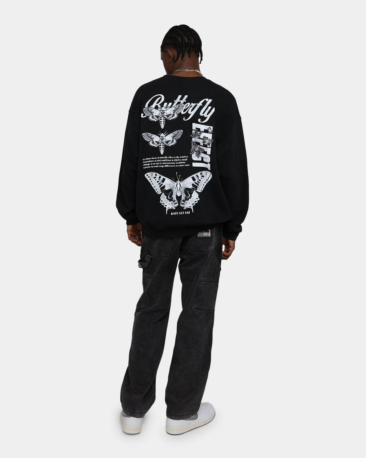 Goat Crew Butterfly Effect Vintage Crewneck Black Wash