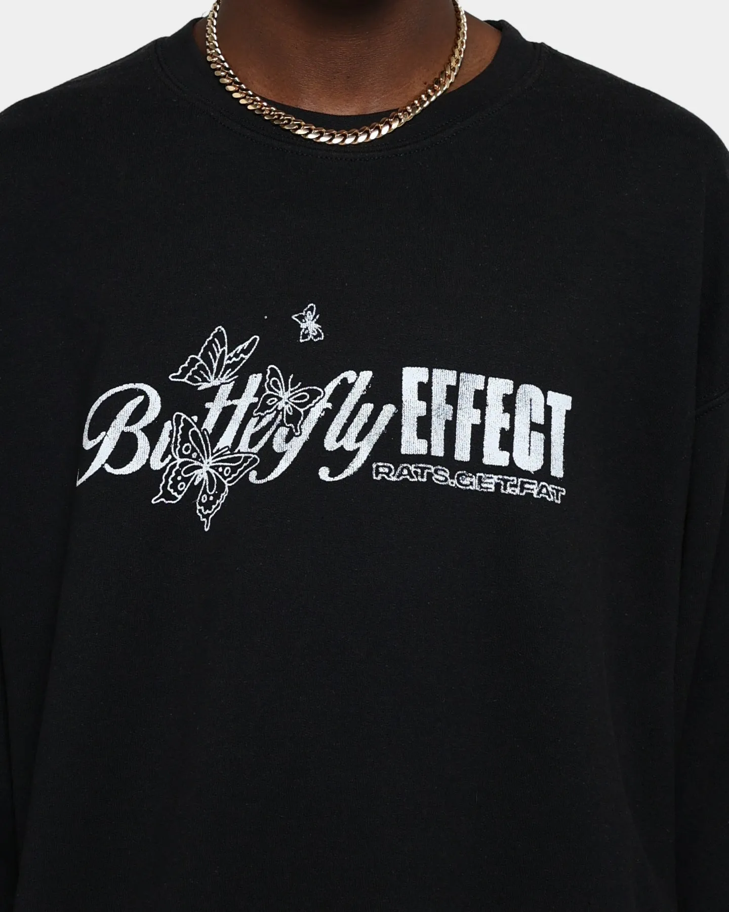 Goat Crew Butterfly Effect Vintage Crewneck Black Wash