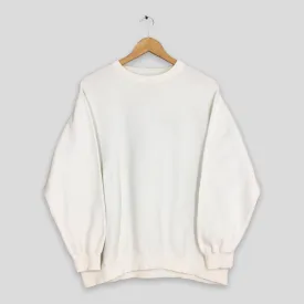 Golden Lookie White Plain Sweatshirt XLarge