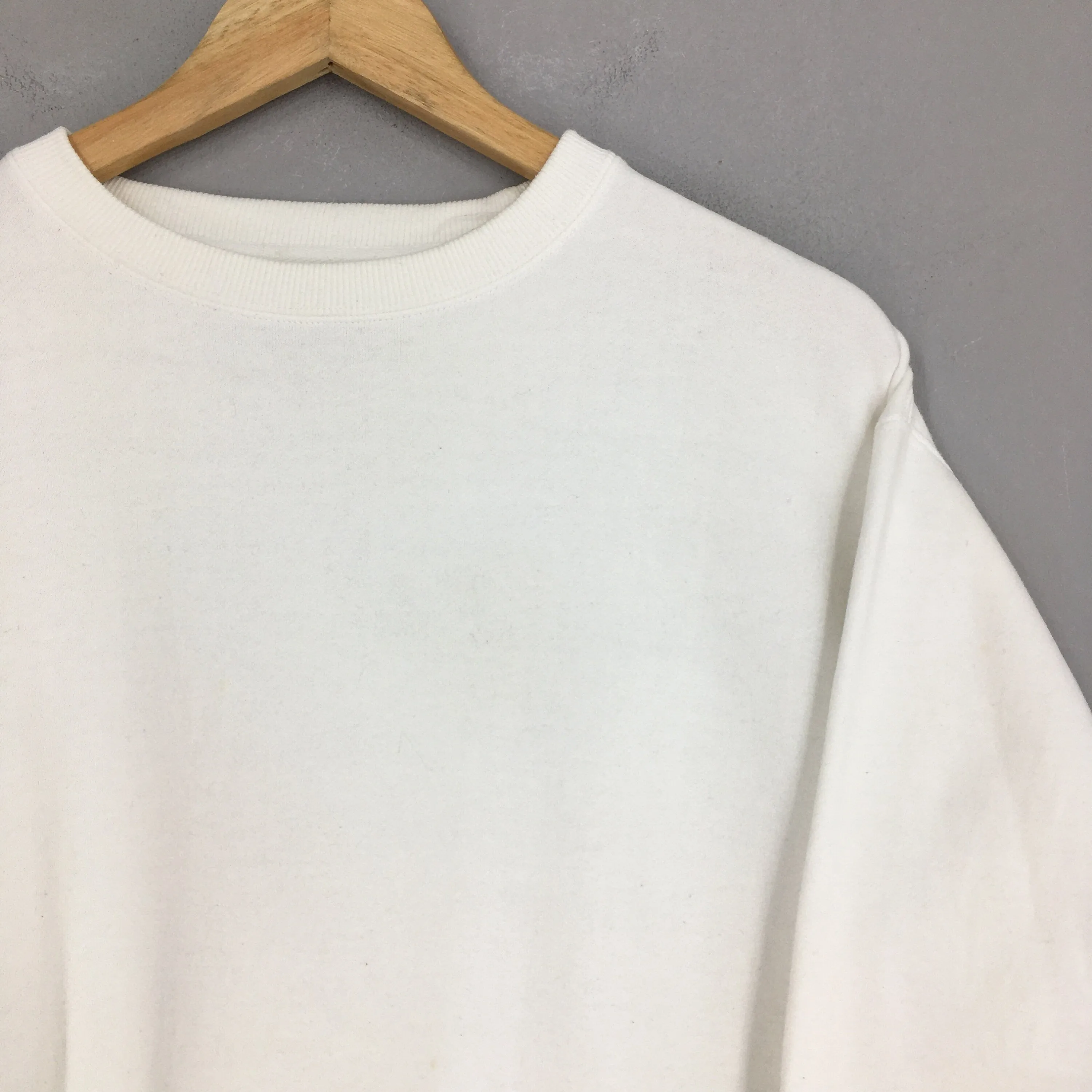 Golden Lookie White Plain Sweatshirt XLarge