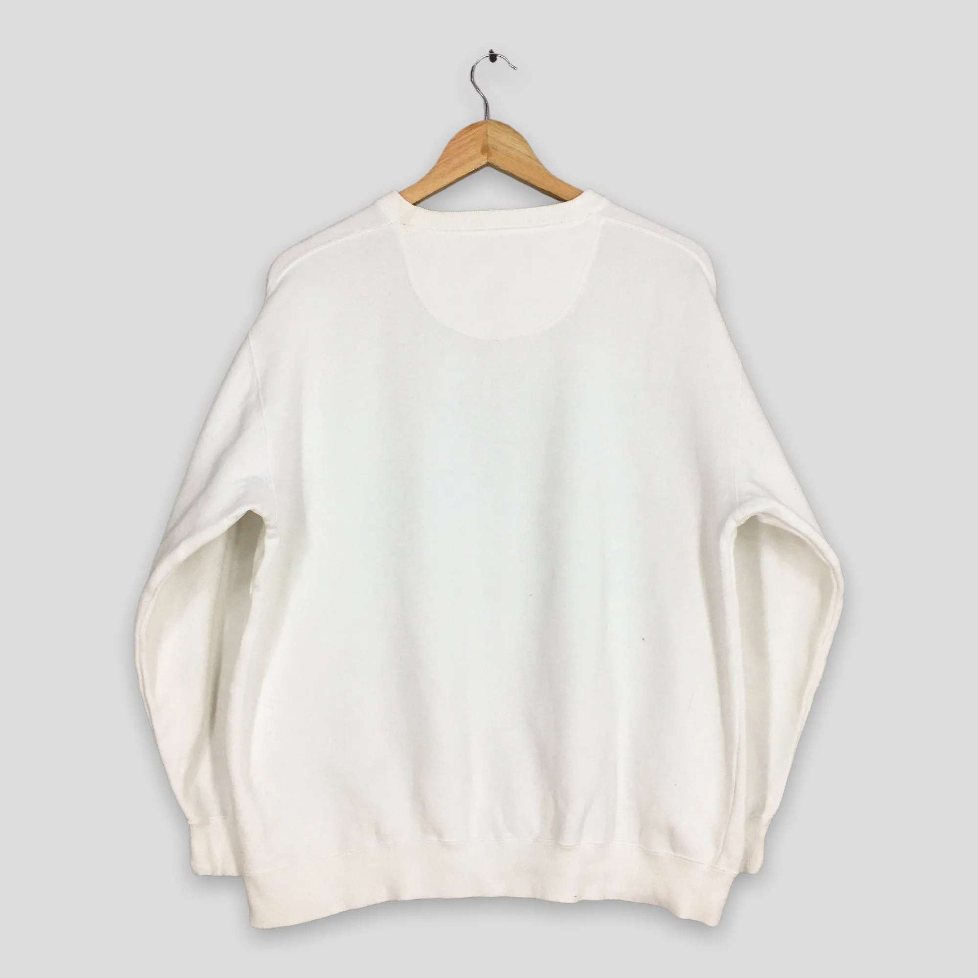 Golden Lookie White Plain Sweatshirt XLarge