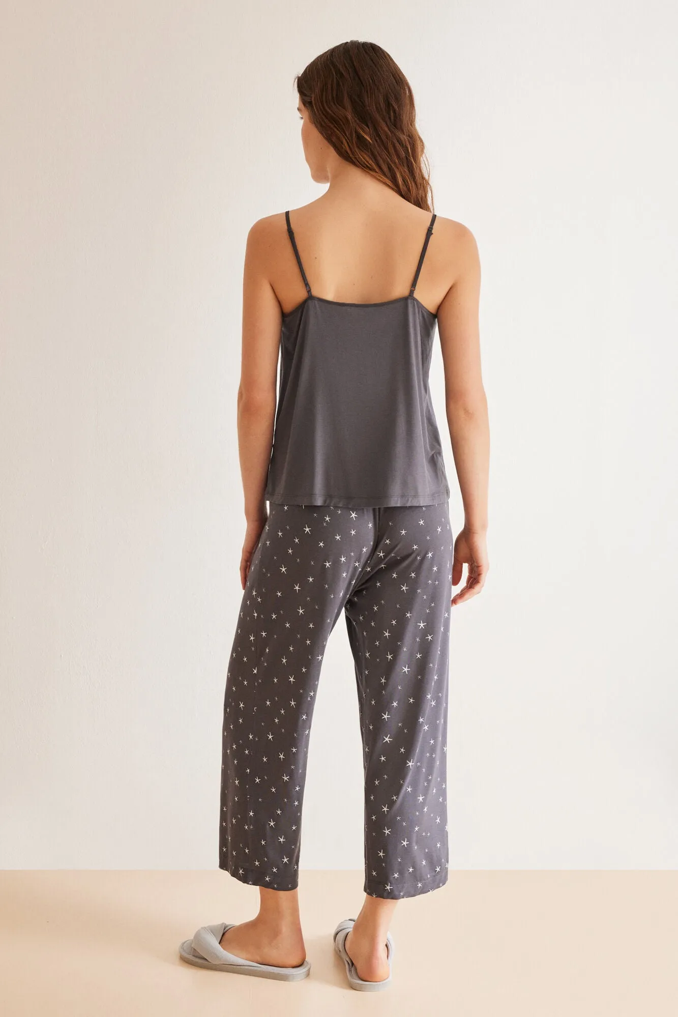 Grey star capri pyjamas