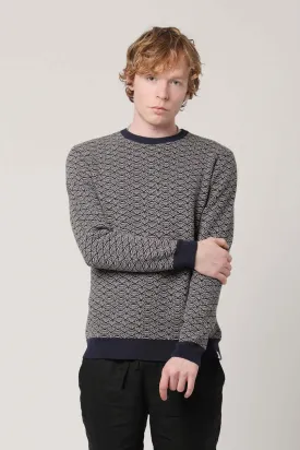 Hakku Men's Organic Cotton Jumper | Navy