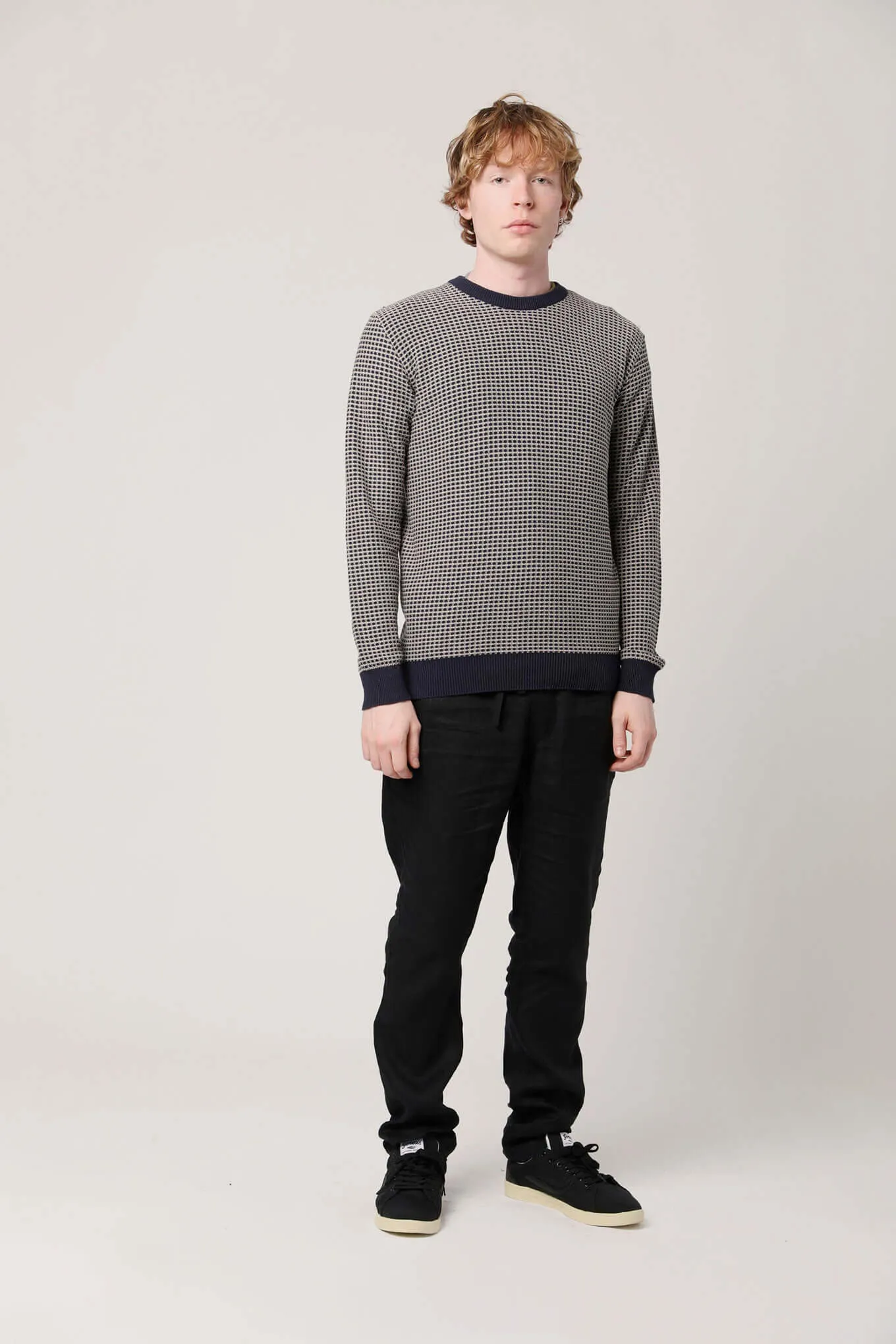 Hasan Men's Organic Cotton Jumper | Navy