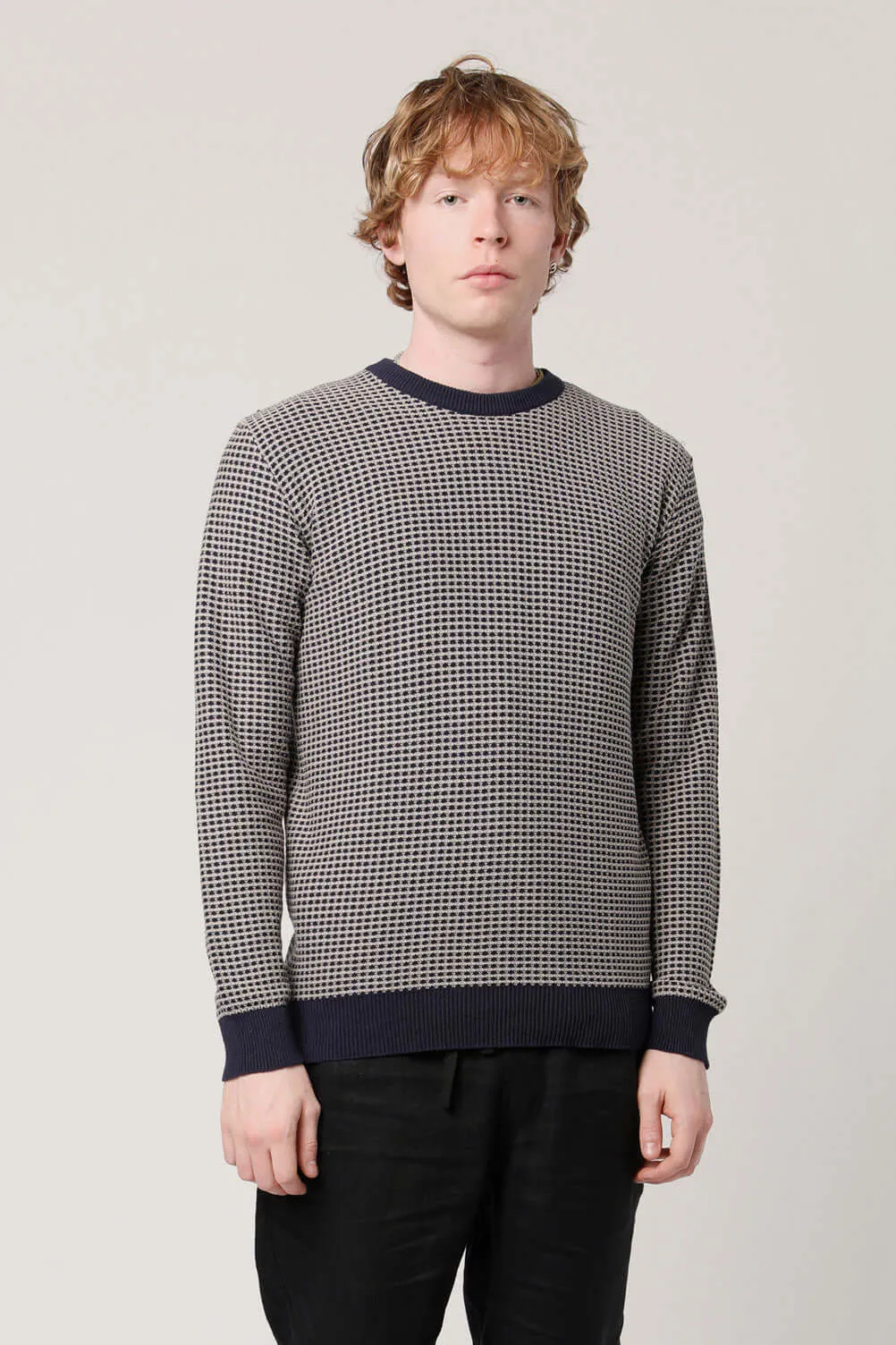 Hasan Men's Organic Cotton Jumper | Navy