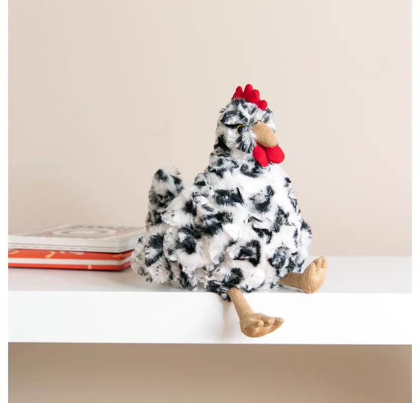 Henley Plush Black & White Chicken 22cm