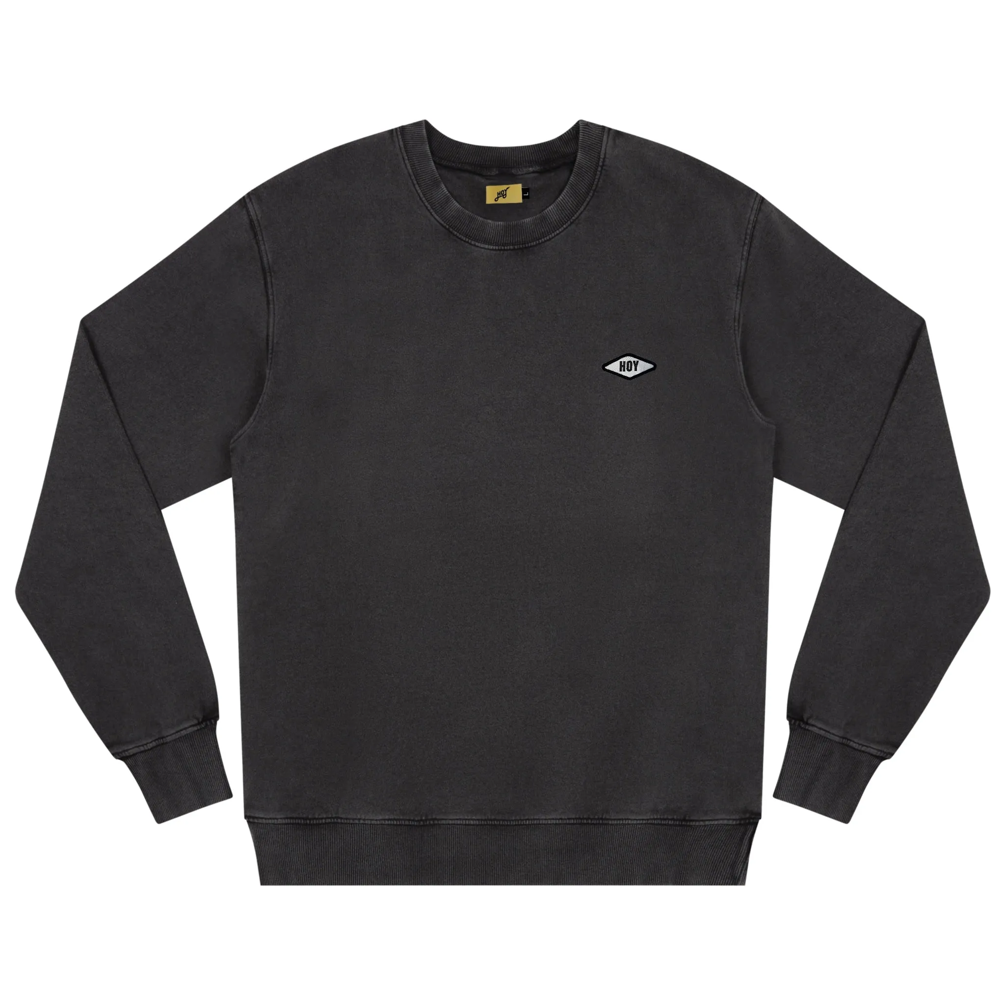 Hoy Insignia Organic Sweater - Washed Black