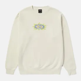 Huf - Fire Crewneck Sweatshirt - Bone