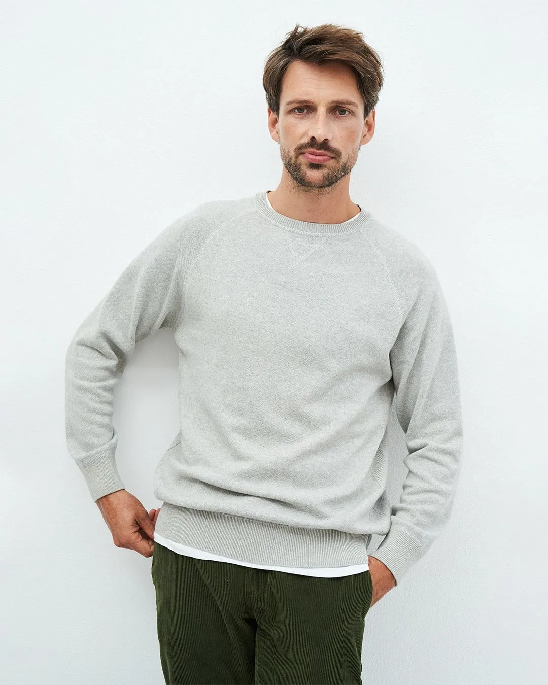 KUYICHI Noel jumper grey melange men