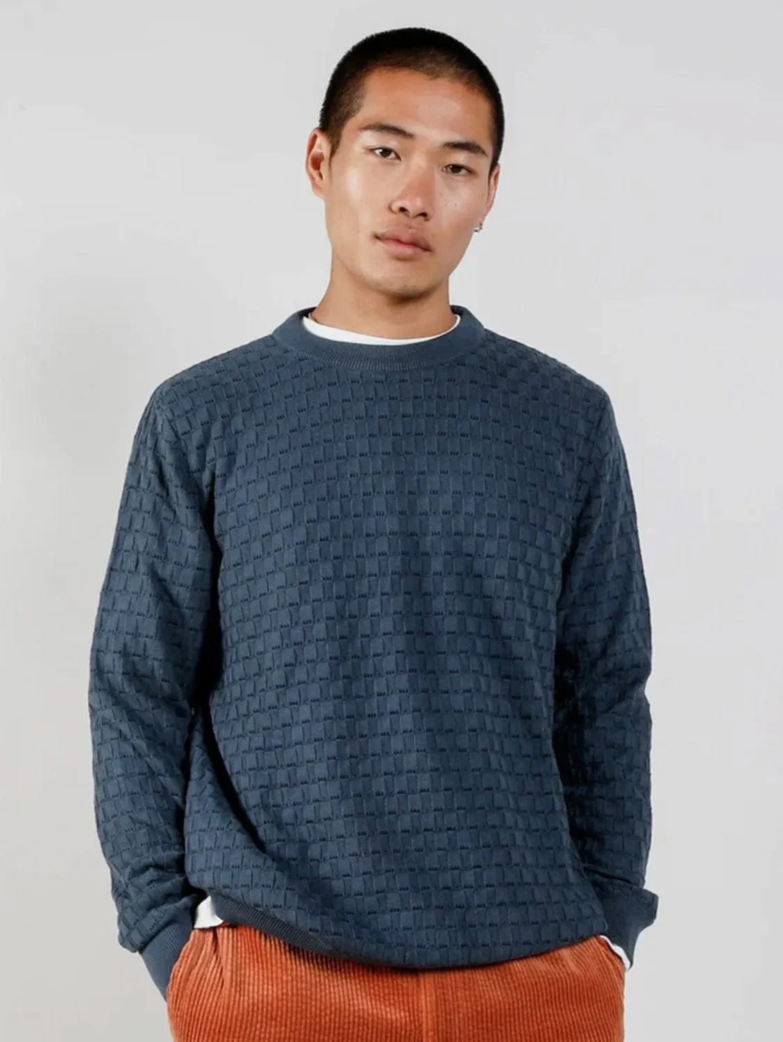 Liam Men's Organic Cotton Jumper | Teal