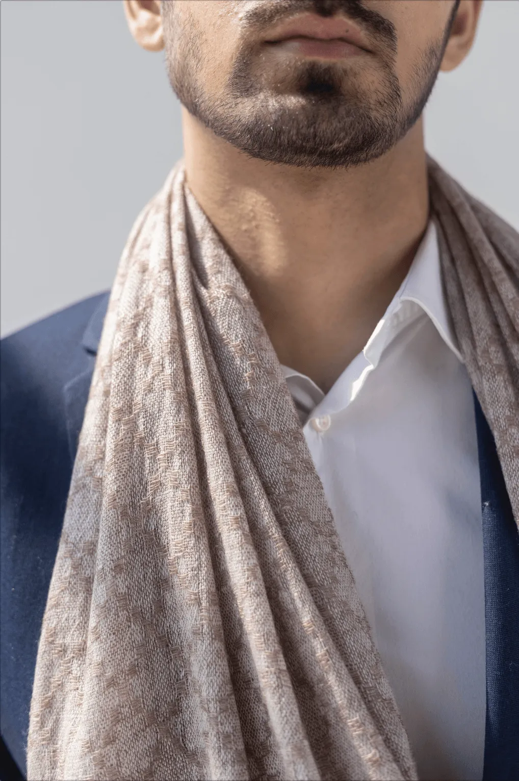 Ludic Soft Fine Wool Cashmere Stole