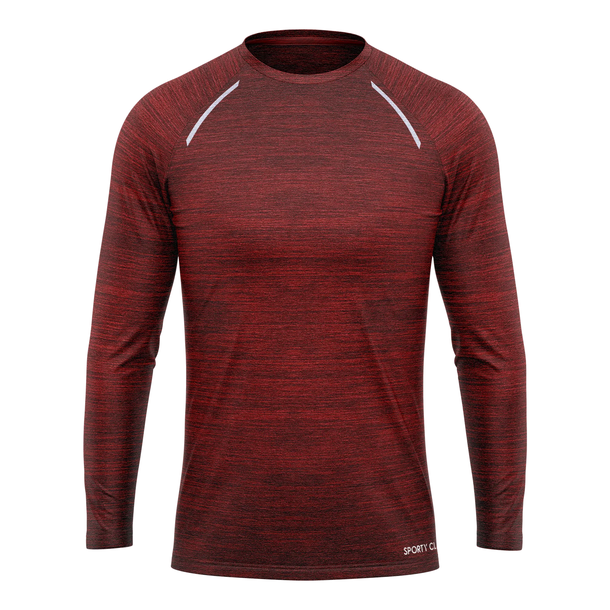 Men's Burgundy Long Sleeve Thermal T-Shirt