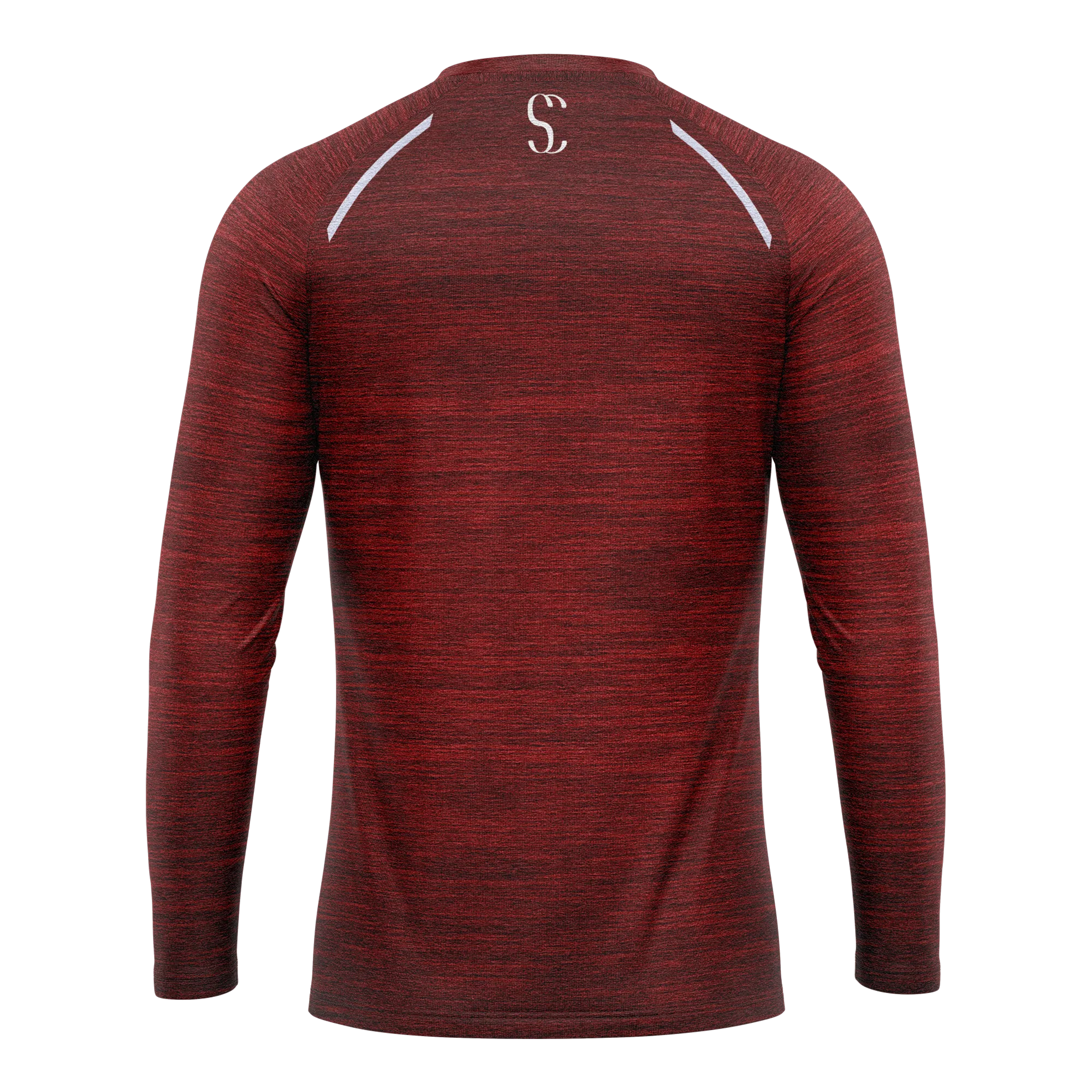 Men's Burgundy Long Sleeve Thermal T-Shirt