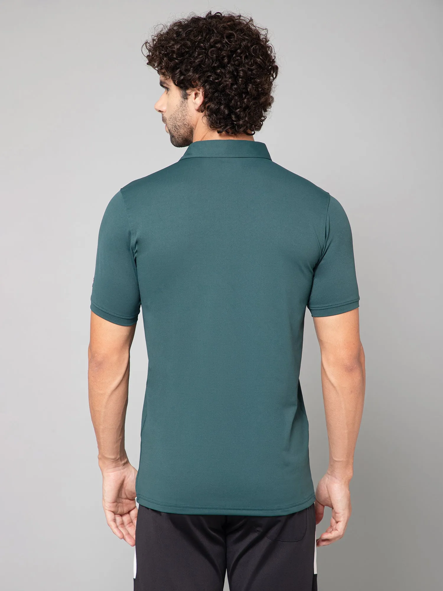 MINIMAL BUZZ SOFT TOUCH POLO T-SHIRT-DARK GREEN