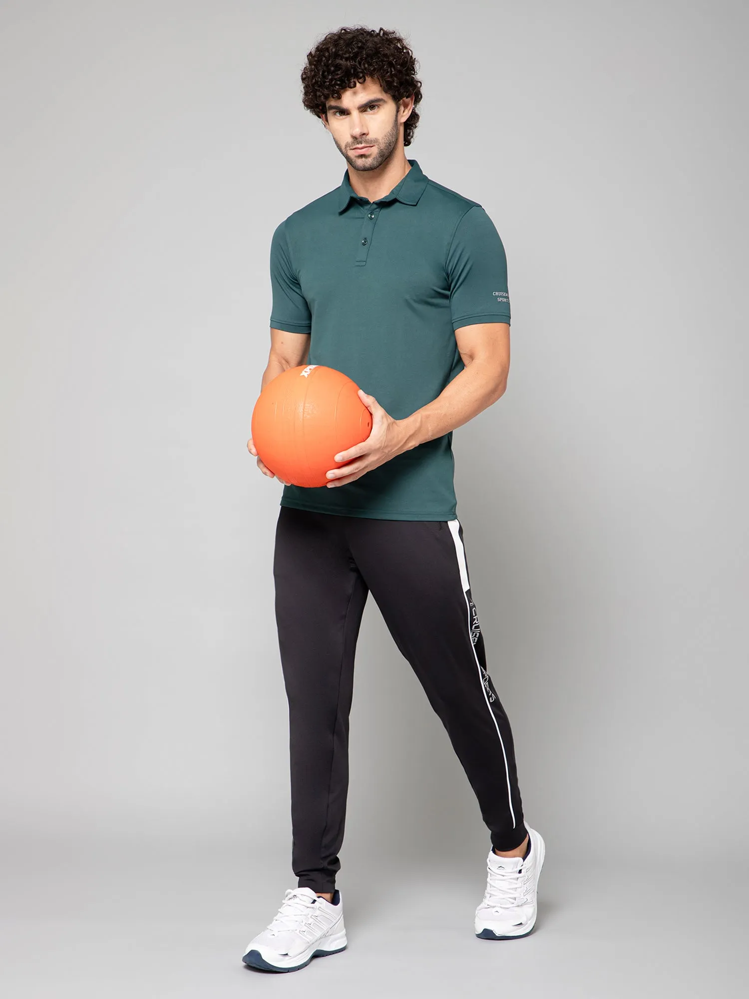 MINIMAL BUZZ SOFT TOUCH POLO T-SHIRT-DARK GREEN