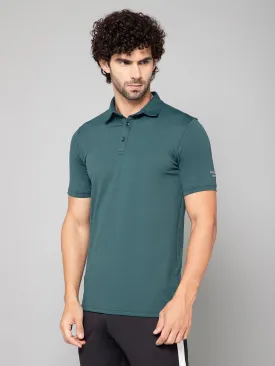 MINIMAL BUZZ SOFT TOUCH POLO T-SHIRT-DARK GREEN