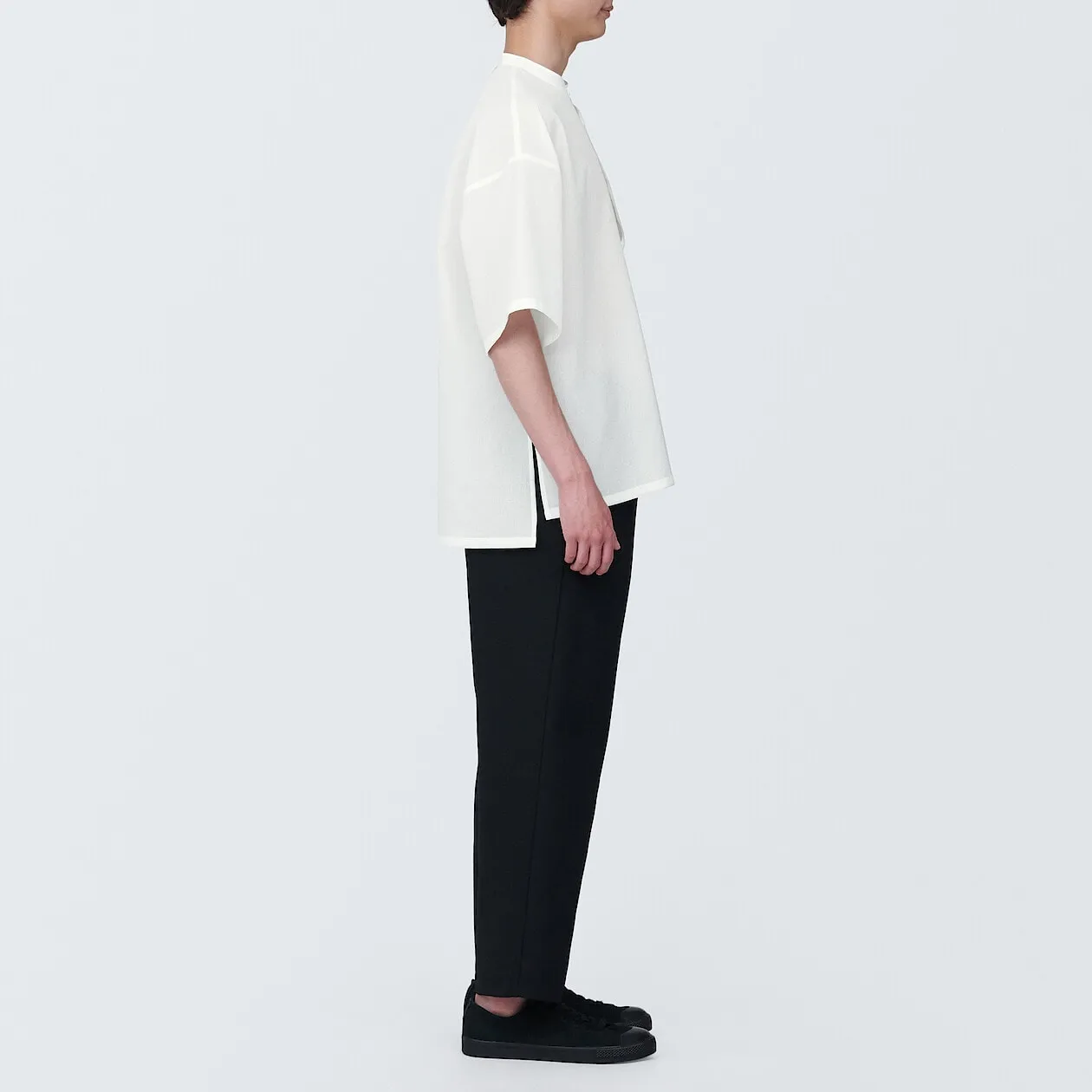 MUJI Labo Breathable UV Protection Collarless Shirt