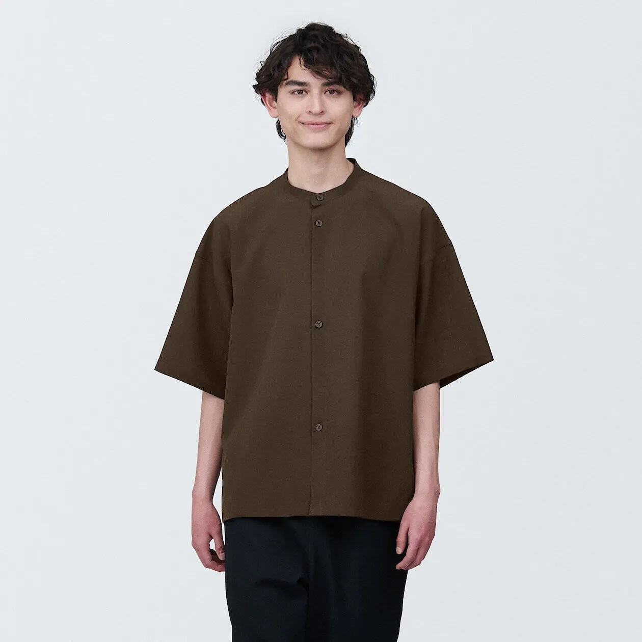 MUJI Labo Breathable UV Protection Collarless Shirt