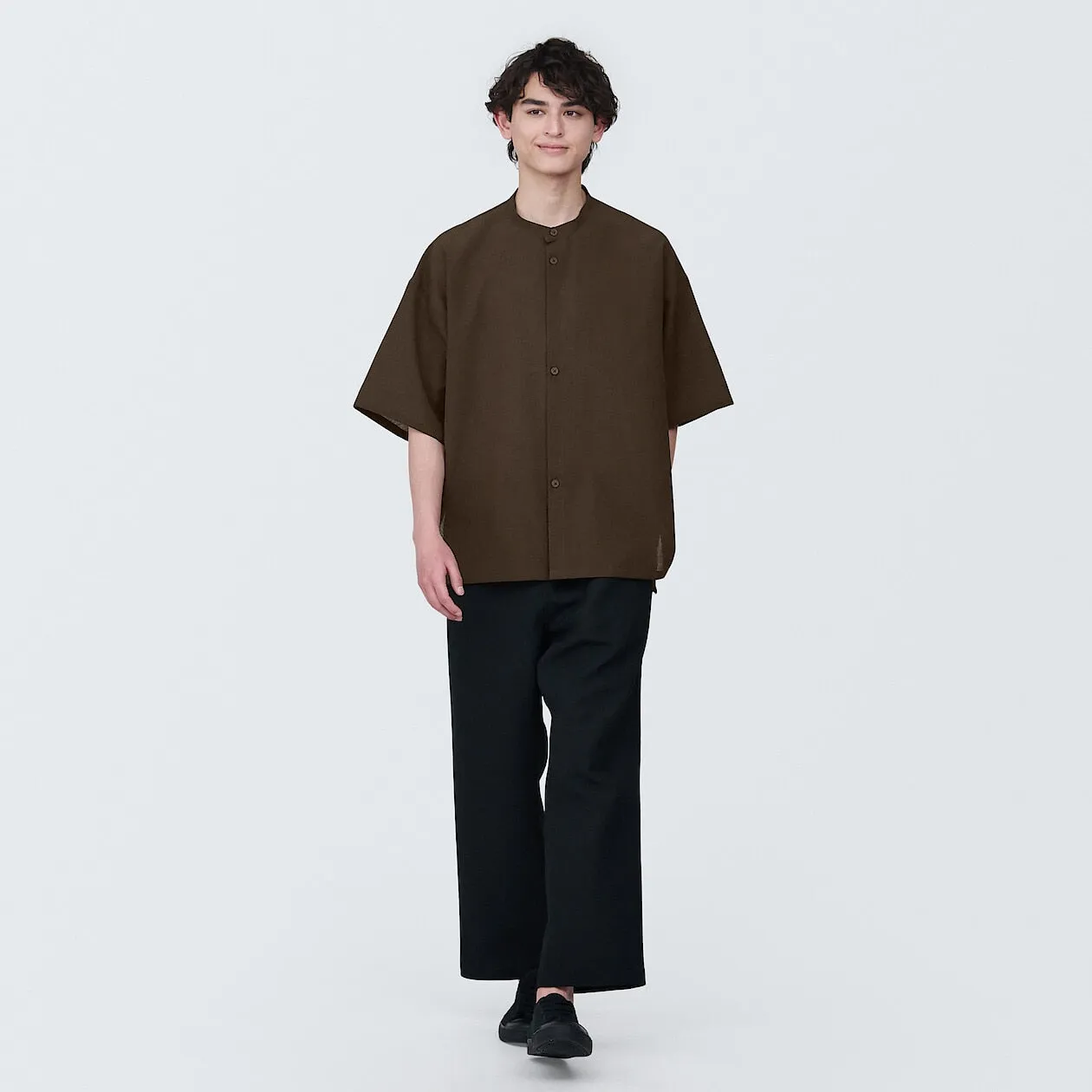 MUJI Labo Breathable UV Protection Collarless Shirt