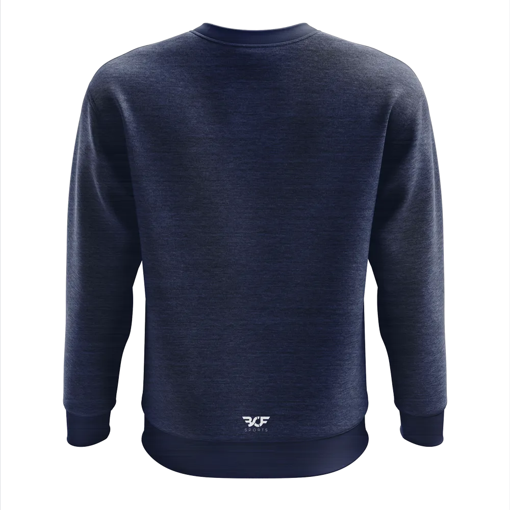 Navy Melange: Crewneck Jumper