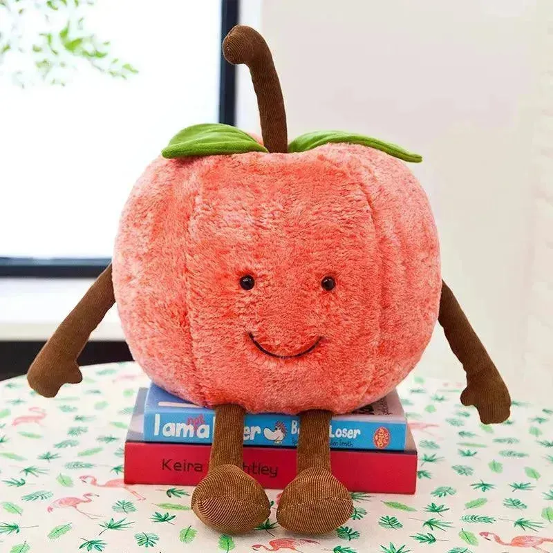 Orchard Apple Worm and Fruit Plushies