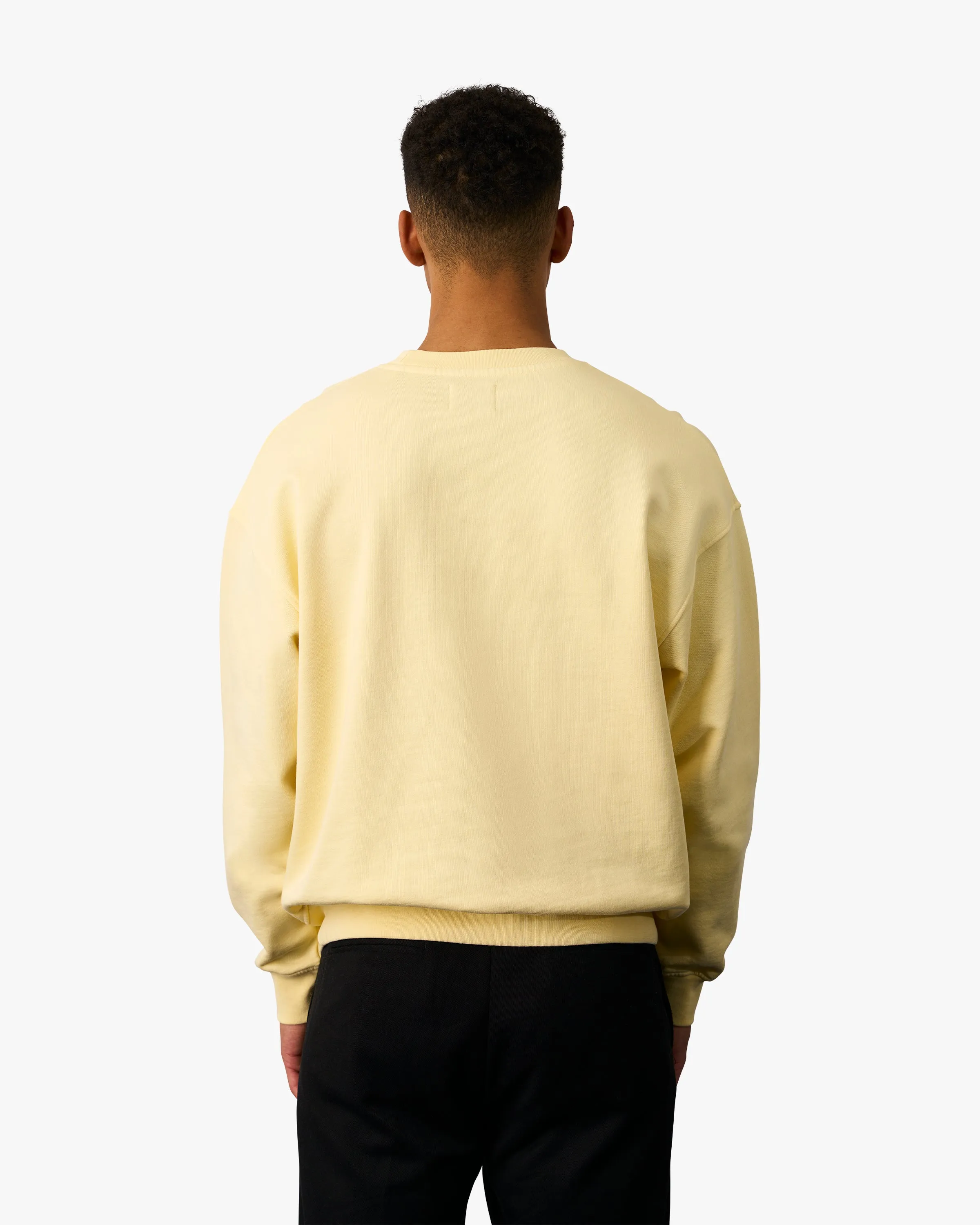 Organic Oversized Crew - Soft Yellow