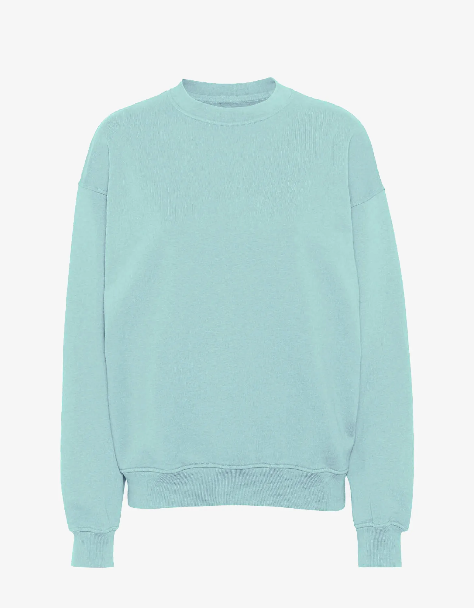 Organic Oversized Crew - Teal Blue