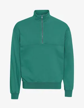 Organic Quarter Zip - Pine Green